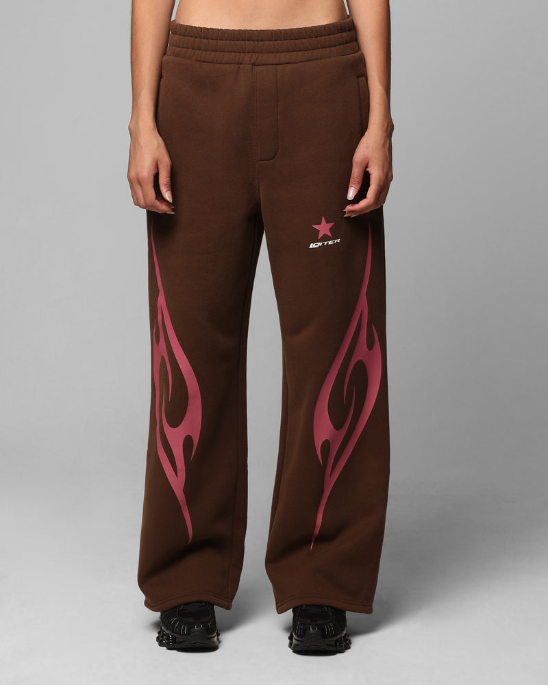 LOITER Loiter Cyber Sweat Pants Brown