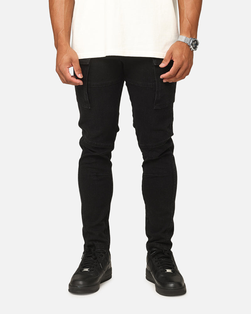 SAINT MORTA Saint Morta Skinny Cargo Jeans Vintage Black