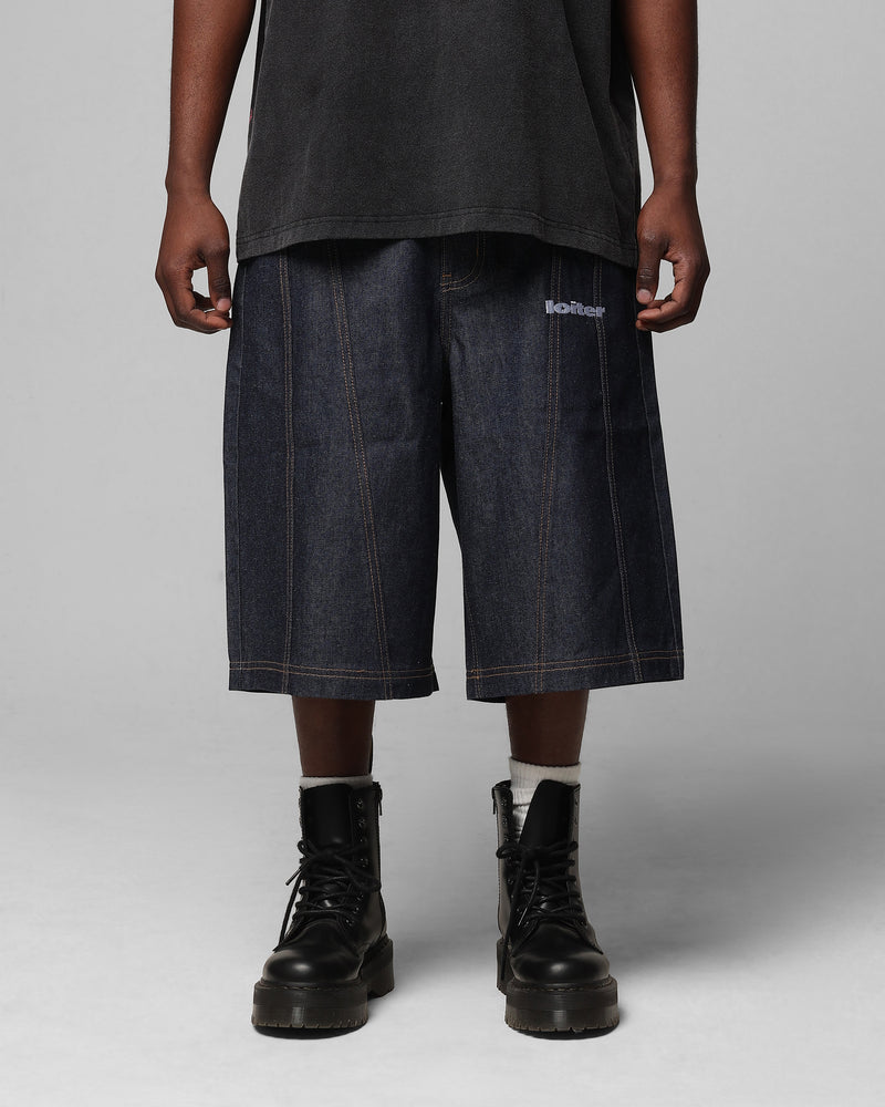 LOITER Loiter Collateral Panel Jorts Raw Indigo