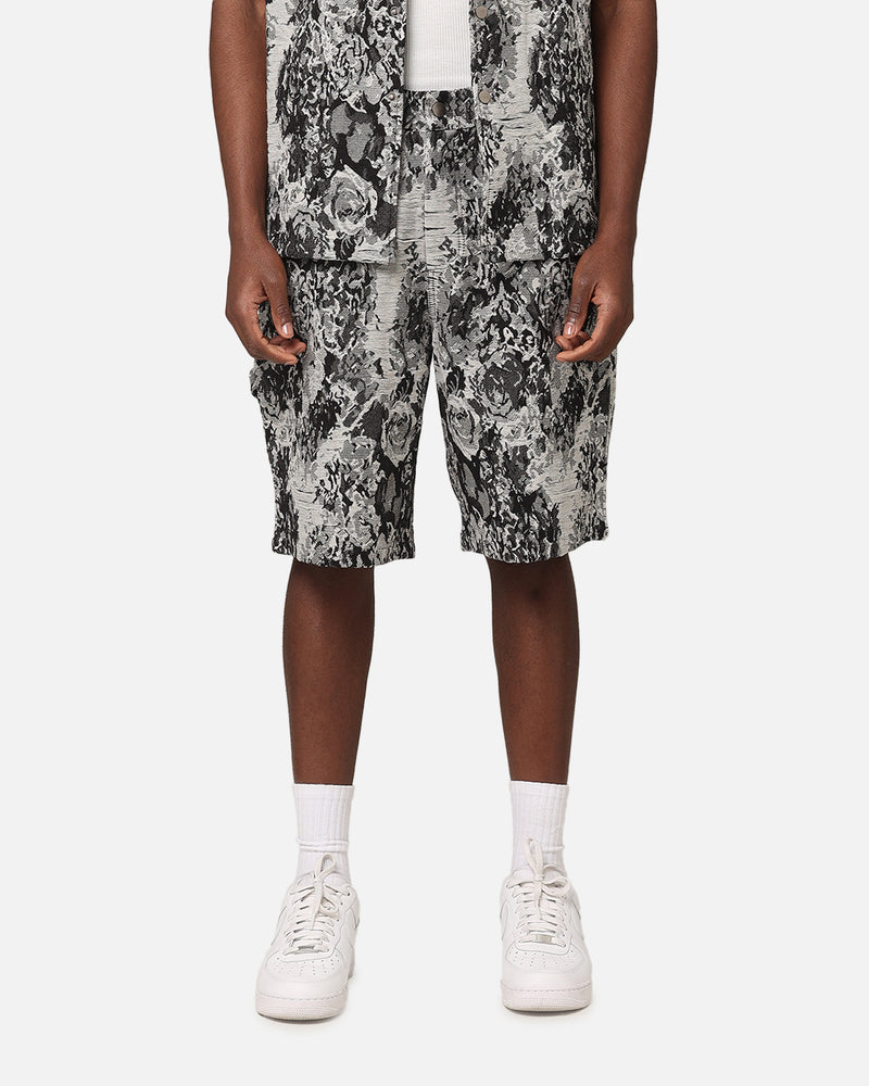 XXIII XXIII Denim Jacquard Shorts Black Denim