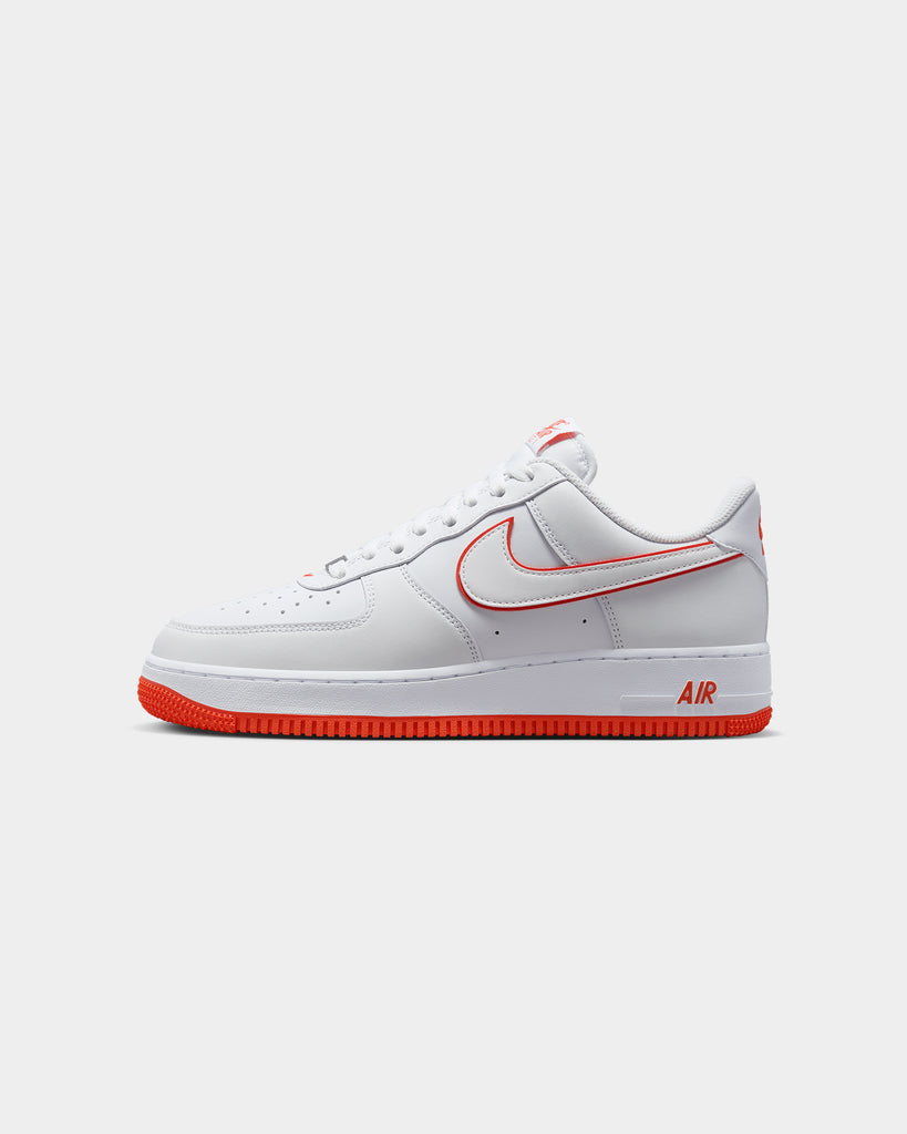 Nike air force sales red and white