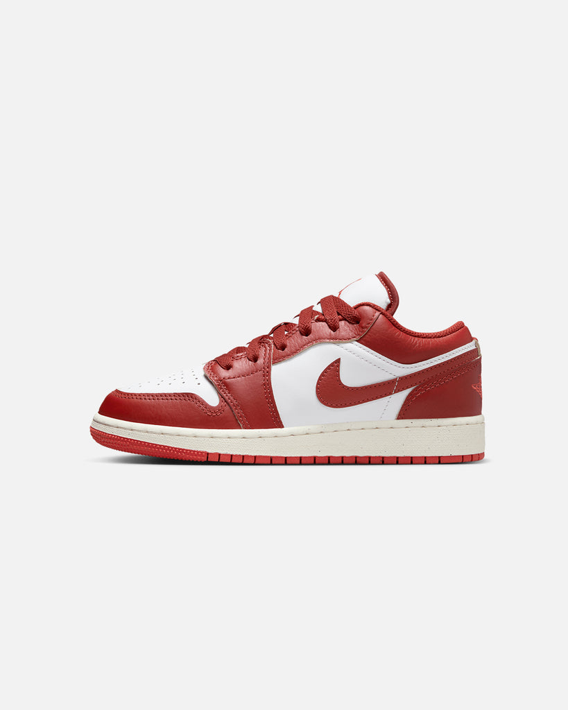 Jordan Kids' Air Jordan 1 Low SE (GS) White/Dune Red | Culture Kings