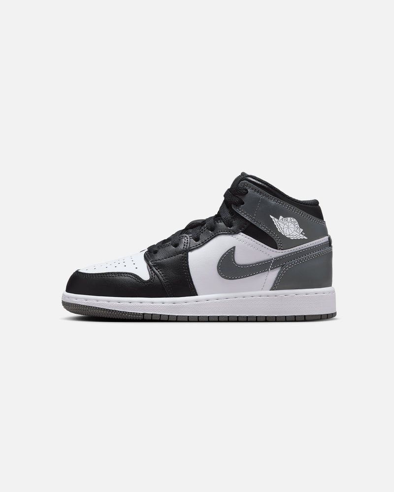 JORDAN Jordan Kids' Air Jordan 1 Mid (GS) Black/Iron Grey