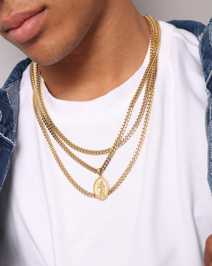 NXS Shepherd Necklace Set Gold | Culture Kings