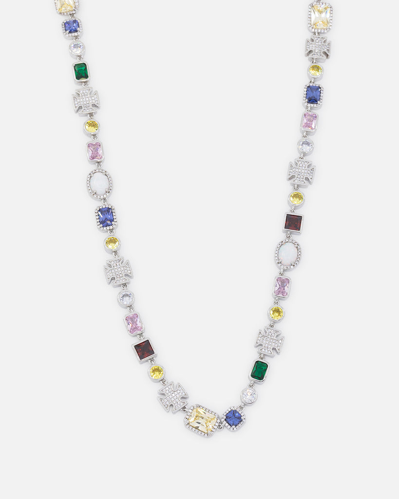 Saint Morta Iced Candy Chain Multi/Iced White Gold | Culture Kings