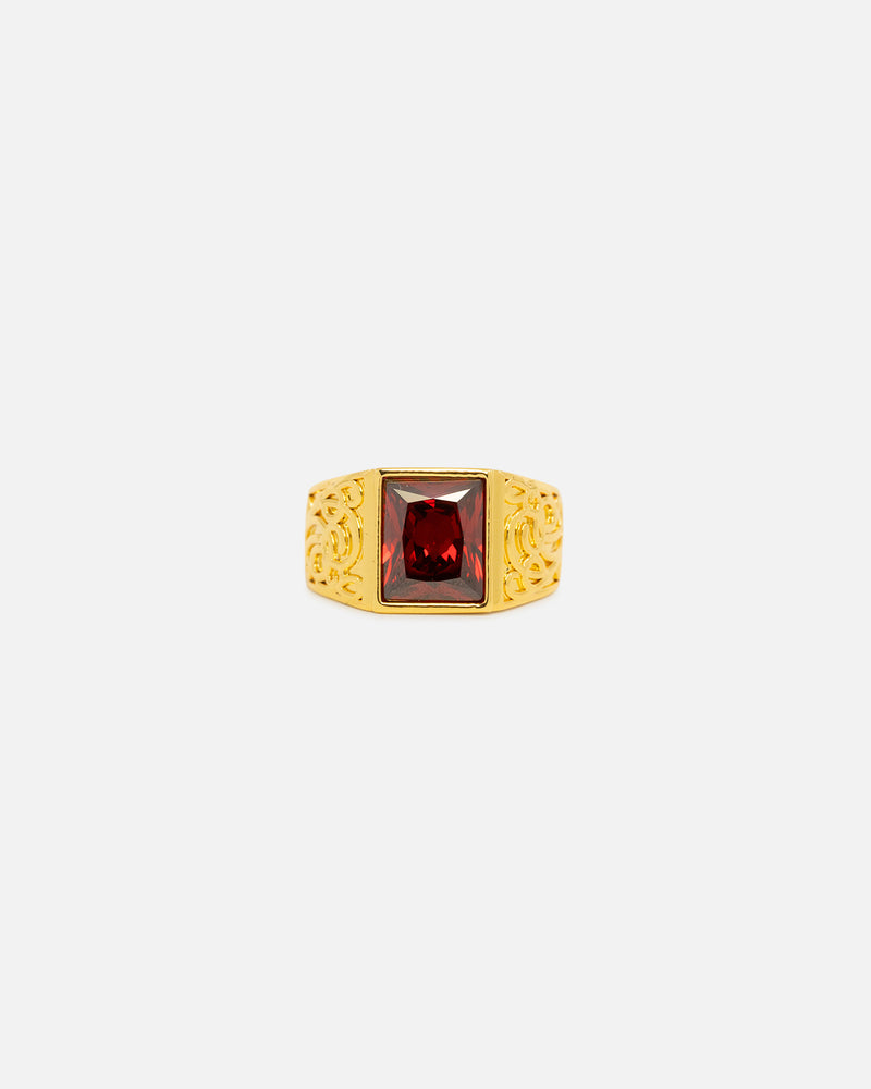 SAINT MORTA Saint Morta Stone Champioinship Ring Gold/Garnet