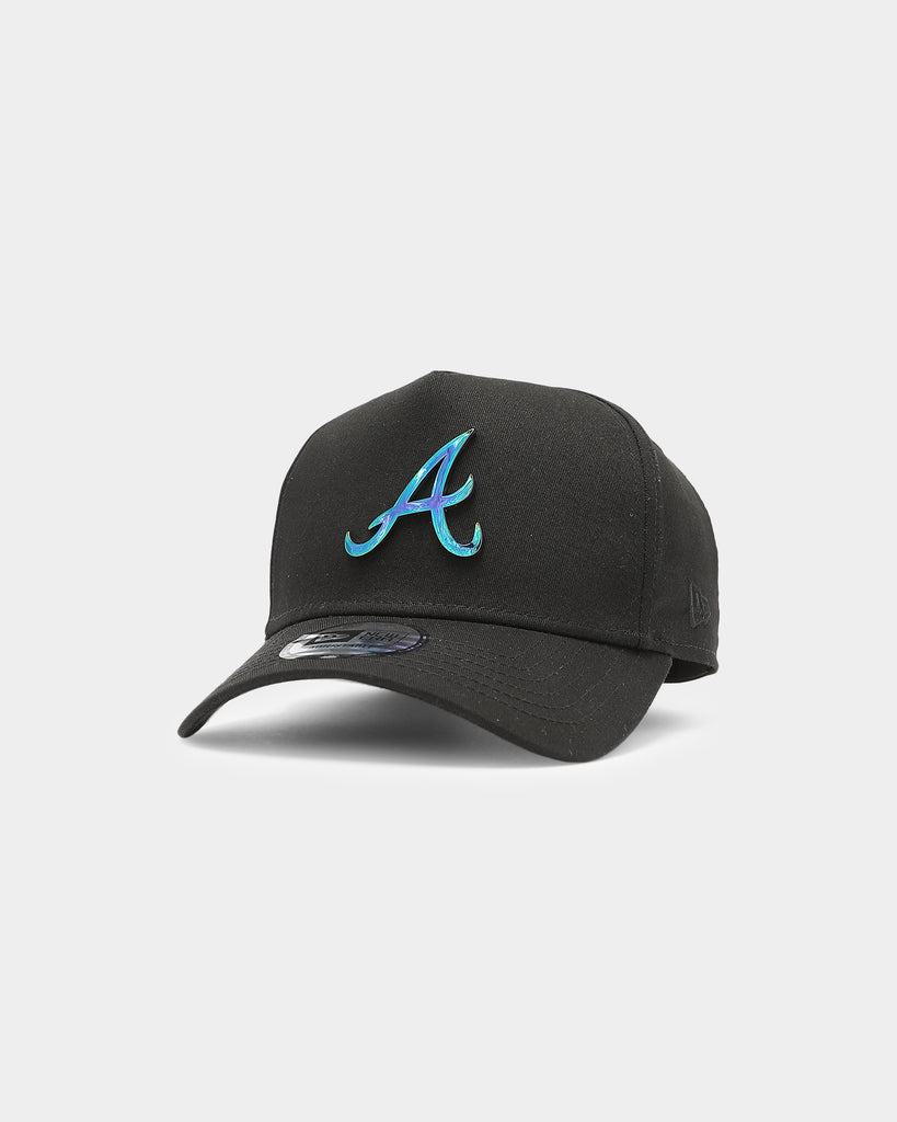 New Era Atlanta Braves Metal Badge 9FORTY K-Frame Snapback Black