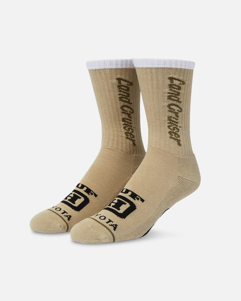 HUF Huf X Toyota Land Cruiser Crew Socks Khaki