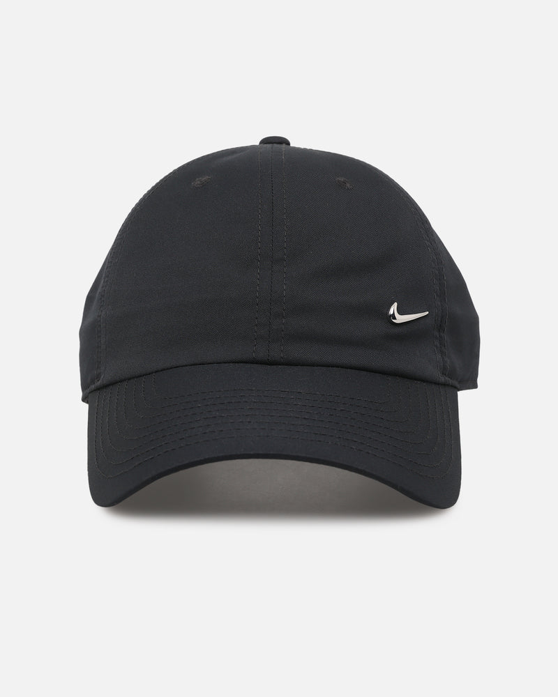 Nike Nike Unstructured Dri-Fit Club Metal Swoosh Strapback Cap Black/Silver