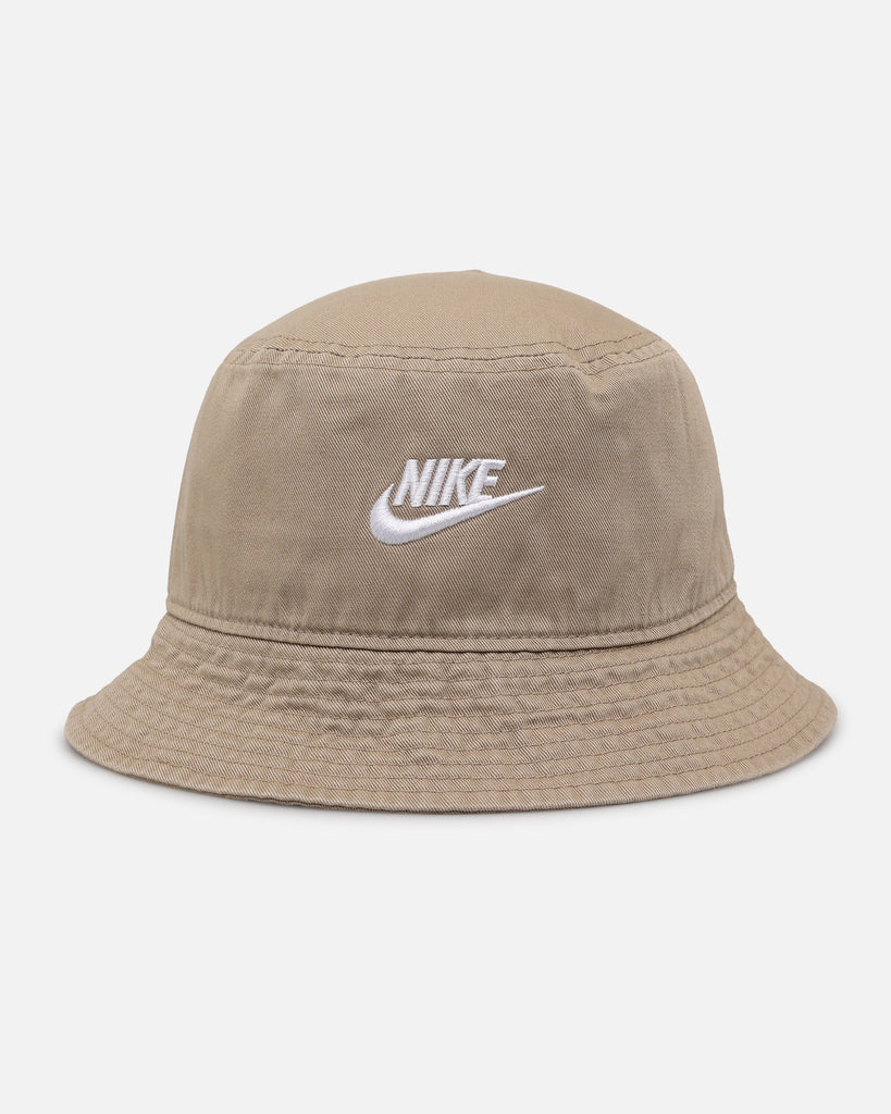 Nike Apex Futura Washed Bucket Hat Khaki White 