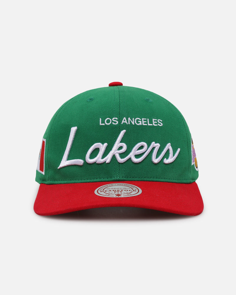 Mitchell & Ness Los Angeles Lakers 'Viva Mexico Script' Deadstock Snapback Green/Red