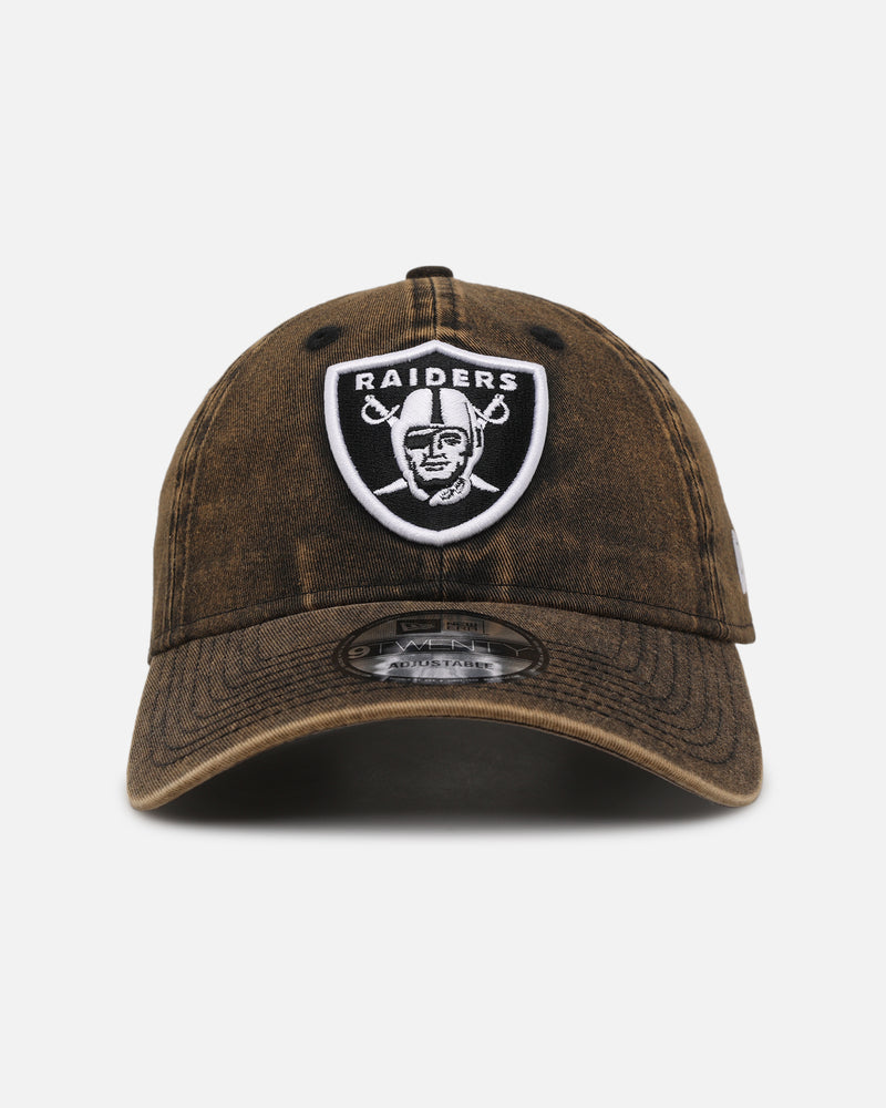 New Era New Era Las Vegas Raiders 'Snow Washed' 9TWENTY Strapback Brown