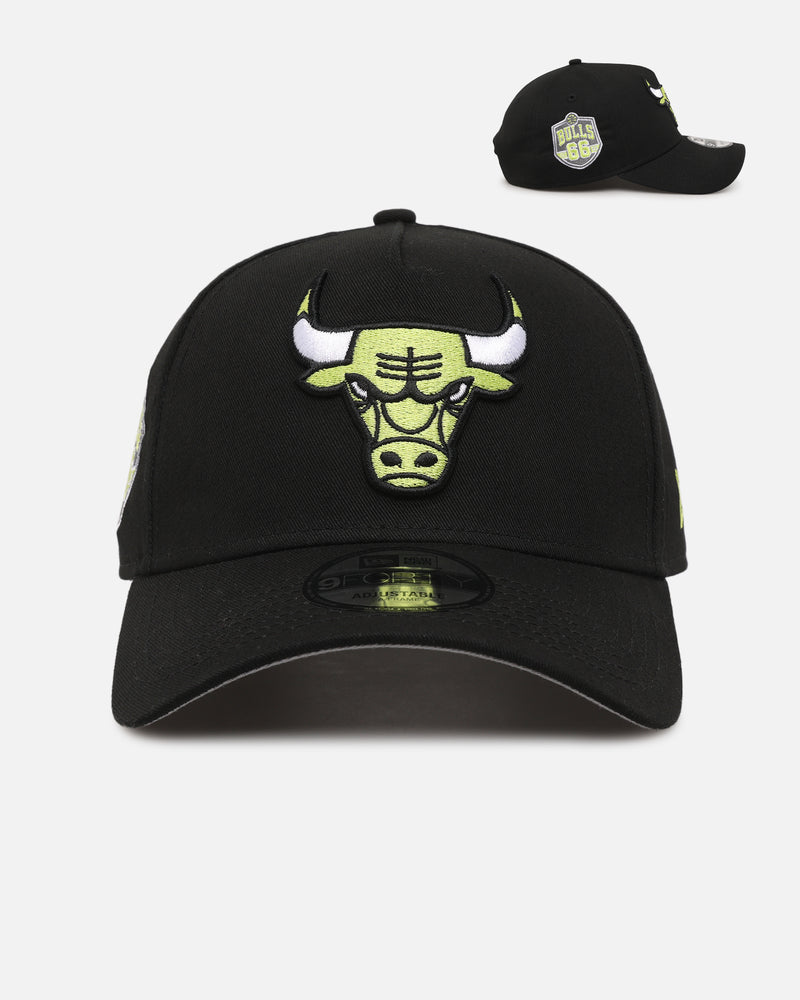 New Era New Era Chicago Bulls 'Volt' 9FORTY A-Frame Snapback Black/Green