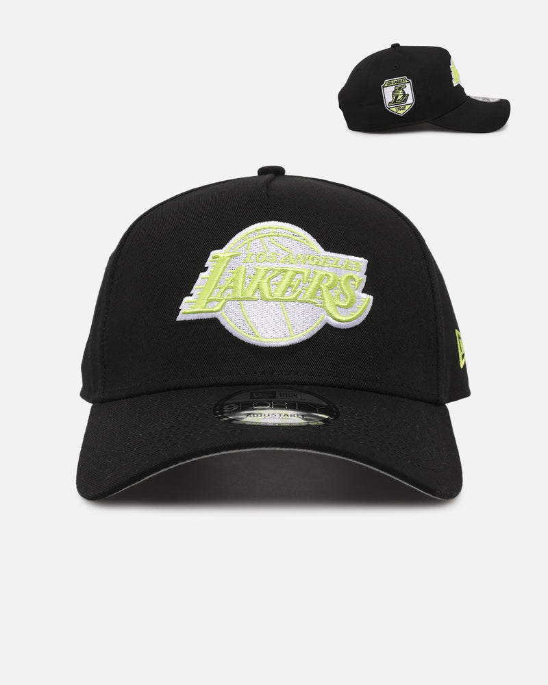 New Era New Era Los Angeles Lakers 'Volt' 9FORTY A-Frame Snapback Black/Green