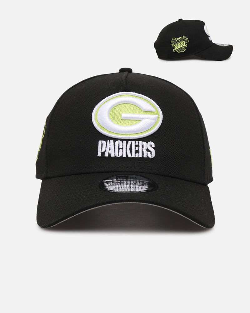 New Era Green Bay Packers 'Volt' 9FORTY A-Frame Snapback Black/Green