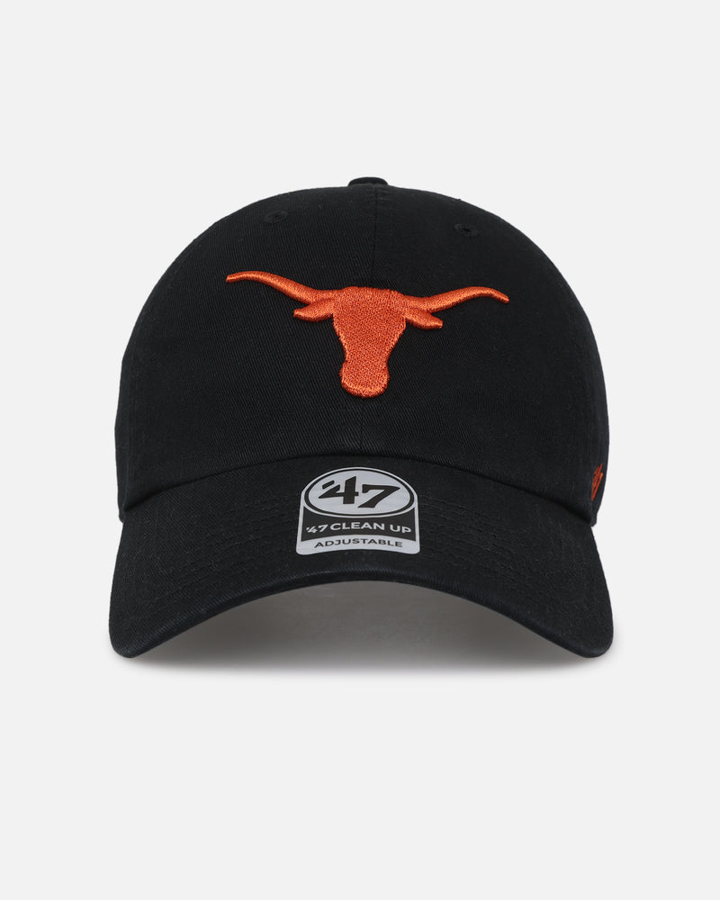 47 Brand 47 Brand Texas Longhorns 47 Clean Up Strapback Black