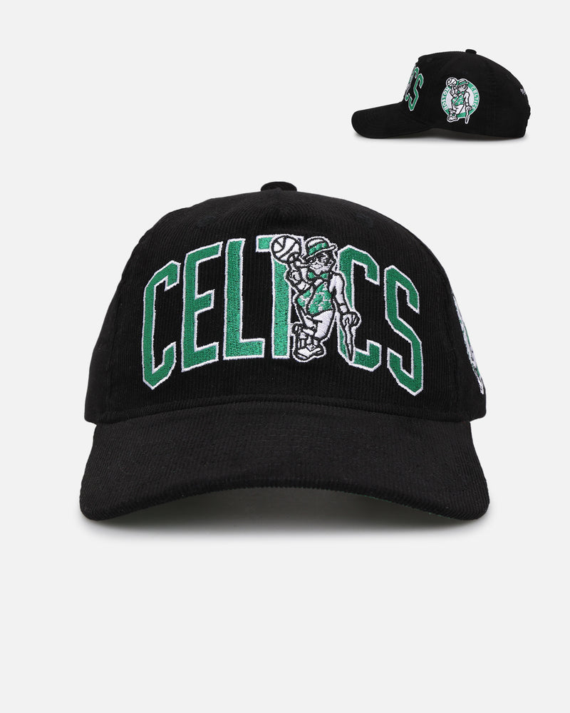 MITCHELL & NESS Mitchell & Ness Boston Celtics 'Logo Arch Origins' MVP Corduroy Snapback Black