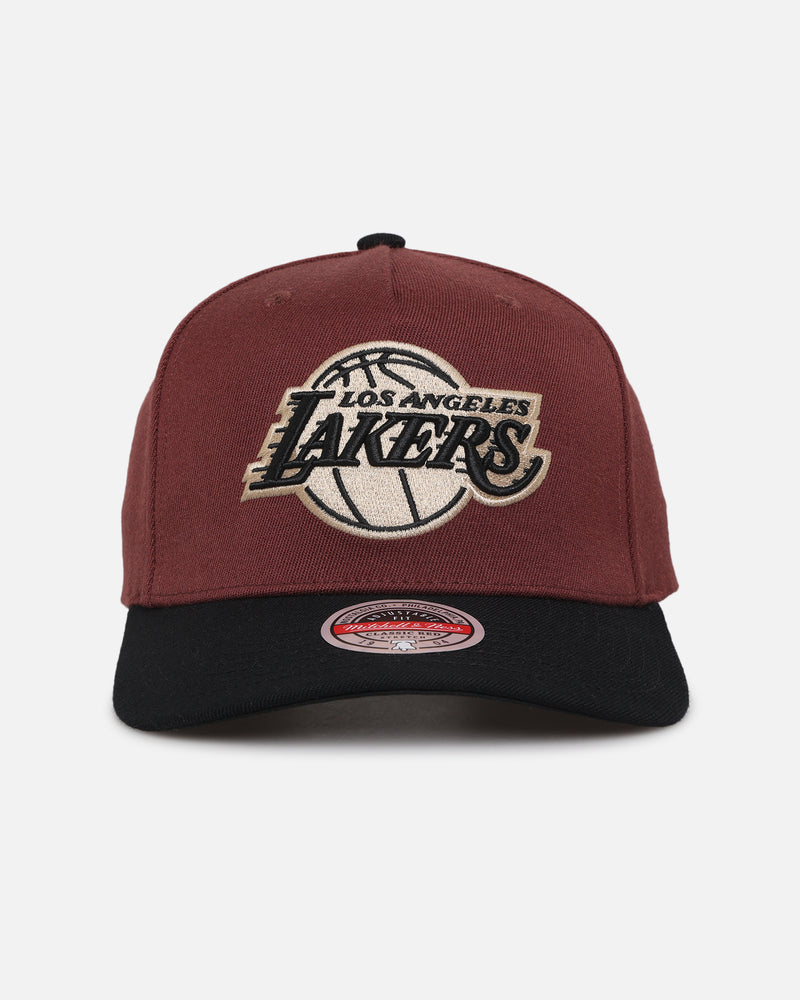 MITCHELL & NESS Mitchell & Ness Los Angeles Lakers 'NBA Burgundy' MVP Snapback Burgundy