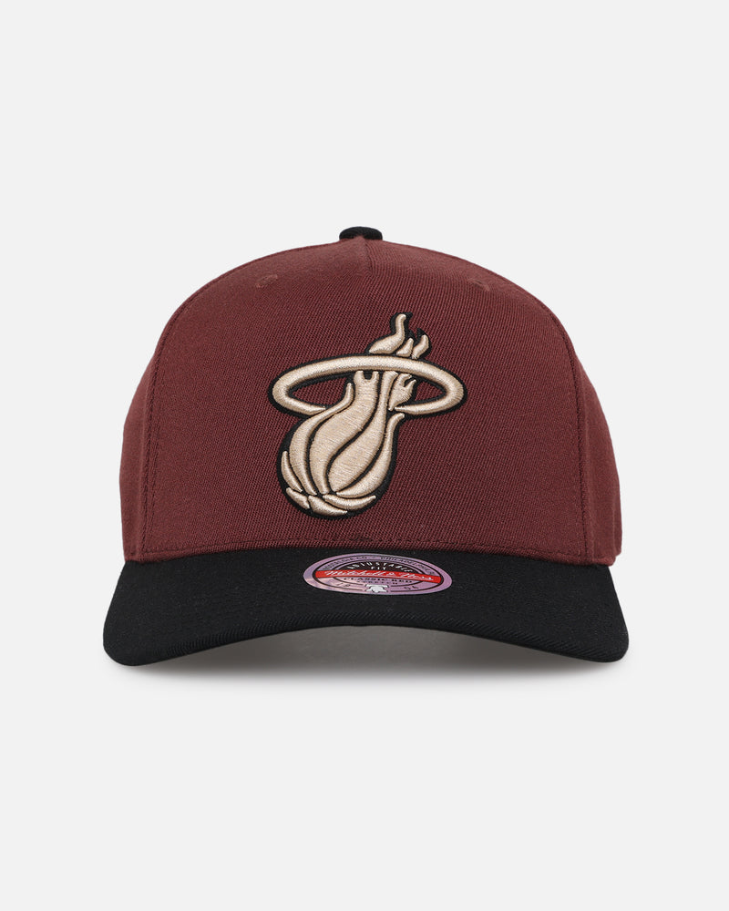 MITCHELL & NESS Miami Heat 'NBA Burgundy' MVP Snapback Burgundy