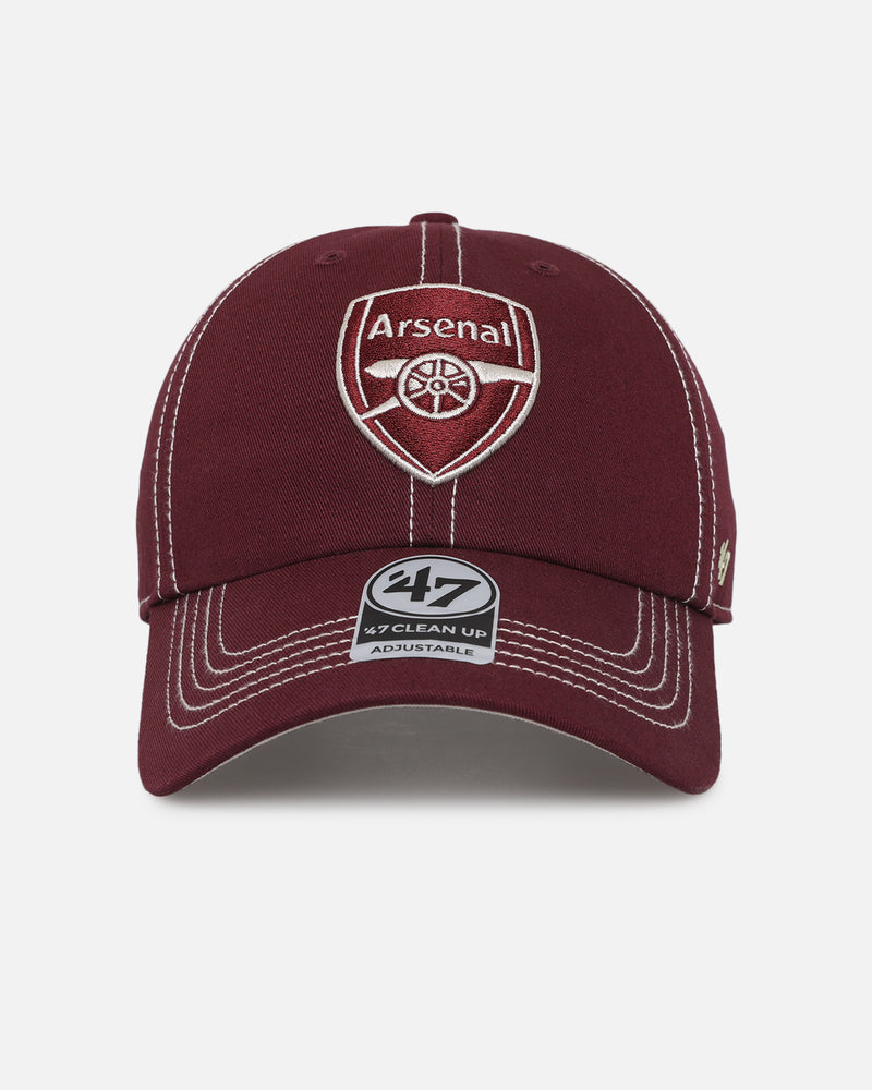 47 Brand Arsenal Football Club Clean Up Strapback Dark Maroon