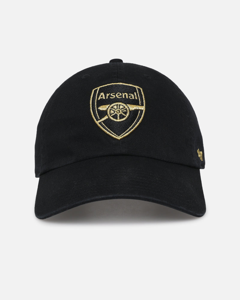 47 Brand Arsenal Football Club 'Metallic' Clean Up Strapback Black/Gold