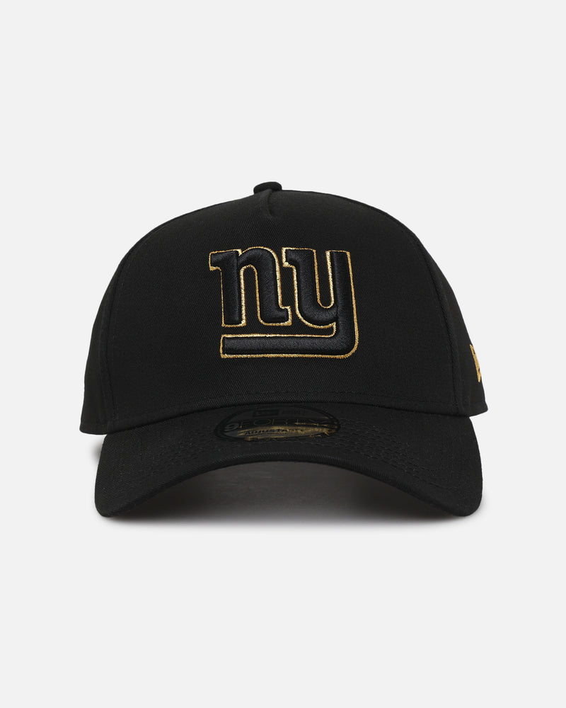 New Era New Era New York Giants 'NFL Black & Gold Embroidery' 9FORTY A-Frame Snapback Black/Gold