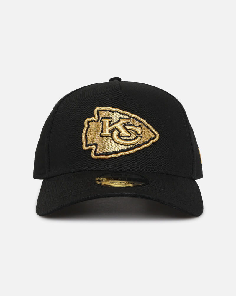 New Era New Era Kansas City Chiefs 'NFL Black & Gold Embroidery' 9FORTY A-Frame Snapback Black/Gold