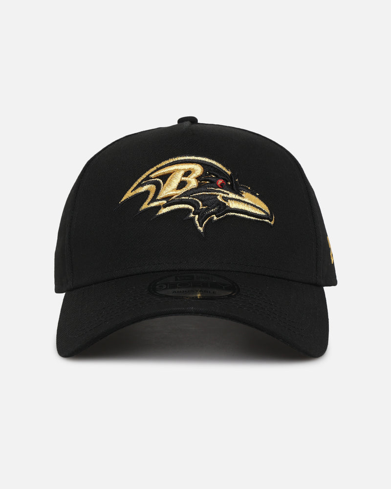 New Era New Era Baltimore Ravens 'NFL Black & Gold Embroidery' 9FORTY A-Frame Snapback Black/Gold