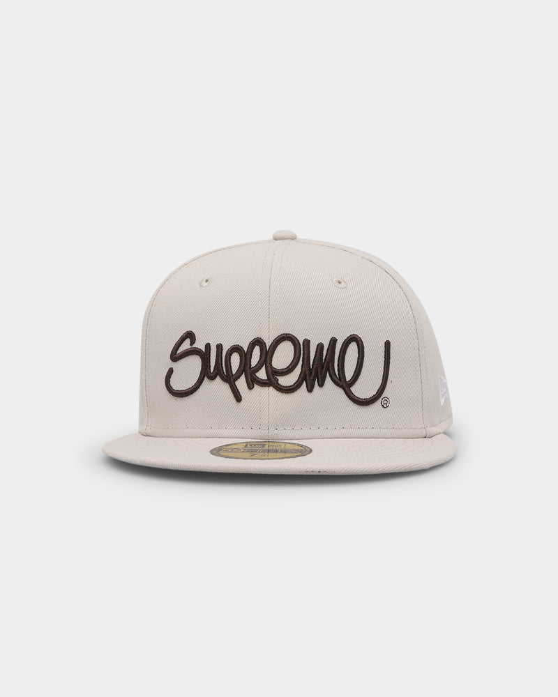 Supreme X New Era Handstyle 59FIFTY Fitted Stone | Culture Kings