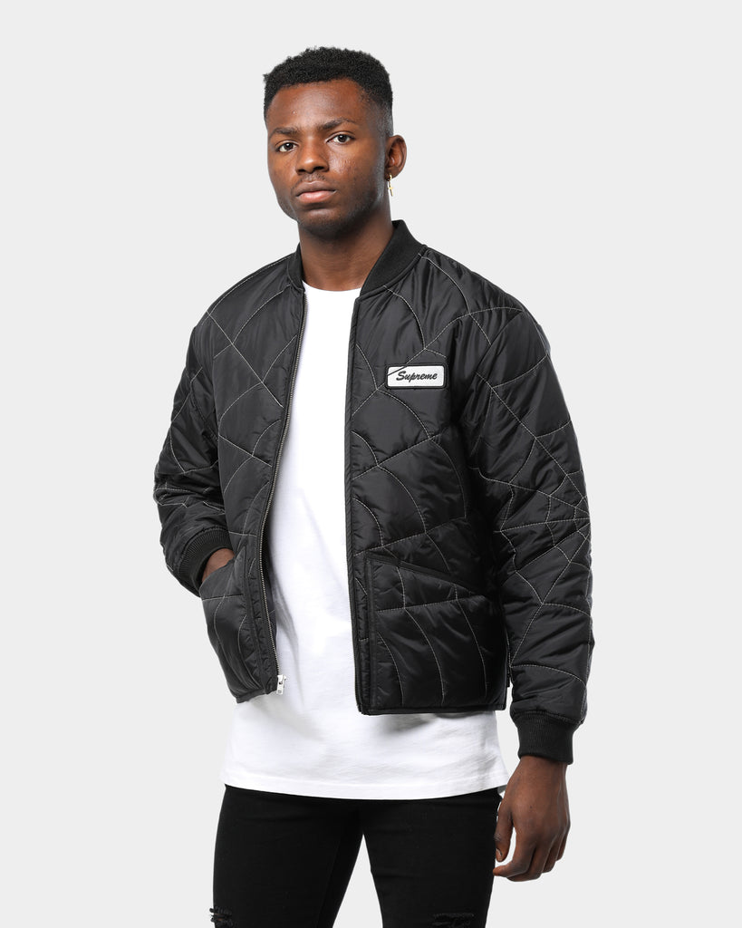 Spider web quilted store work jacket