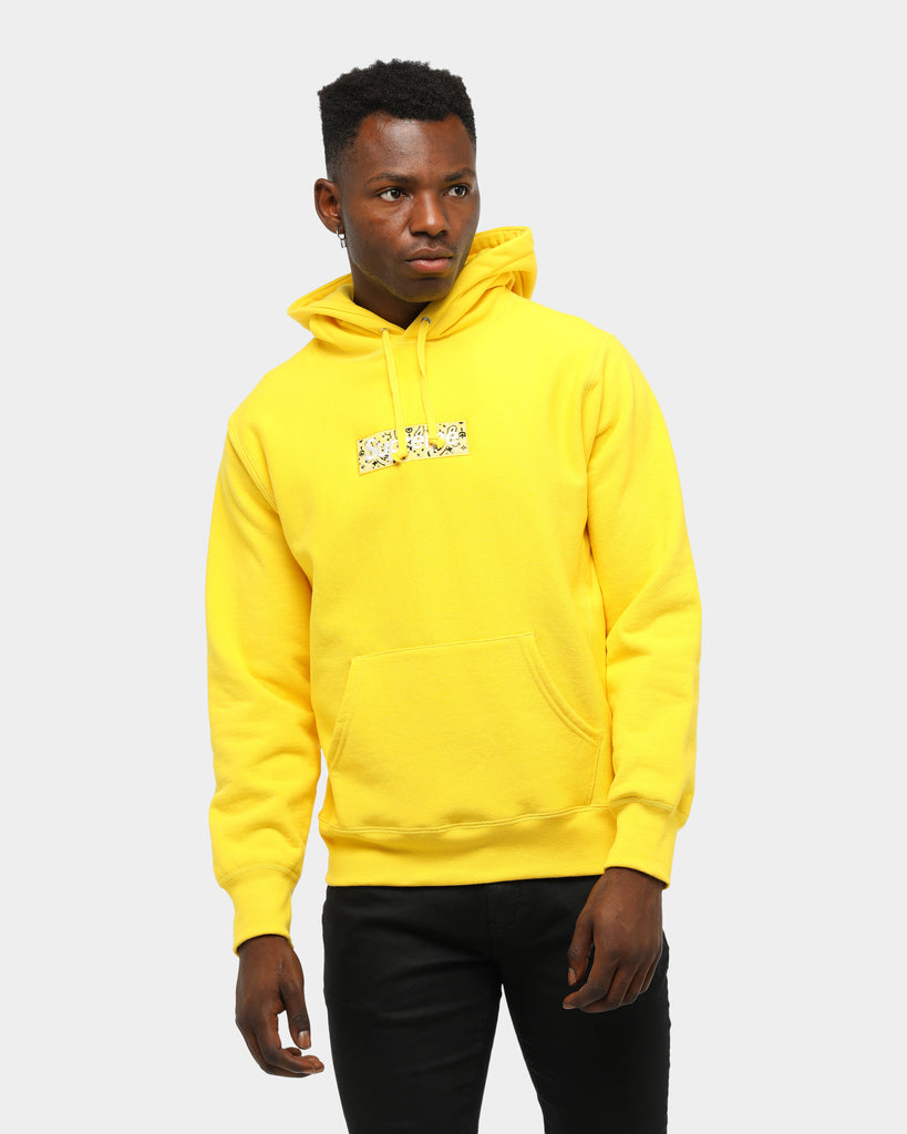 Yellow Supreme Bandana Box Logo Hooded Sweatshirt