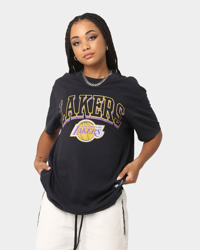 Mitchell & Ness Los Angeles Lakers Vintage Keyline Logo T-Shirt Faded ...