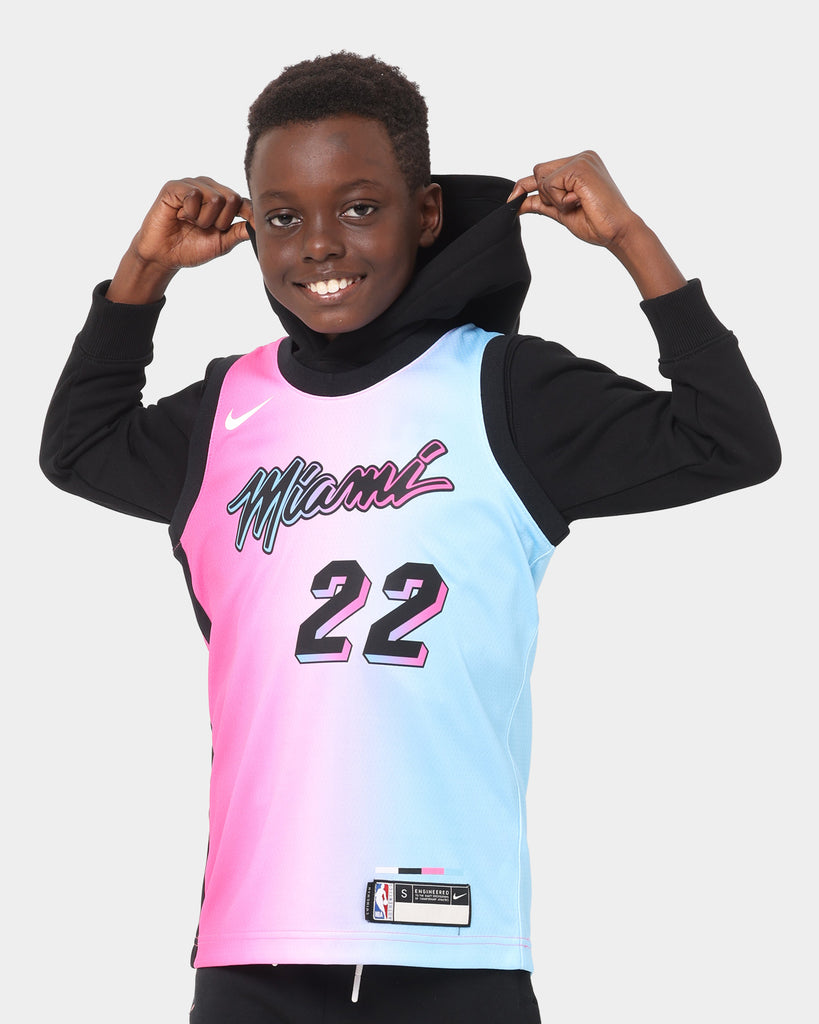 Miami Heat Jimmy Butler 22 Nba 2020 New Arrival Pink Blue Jersey