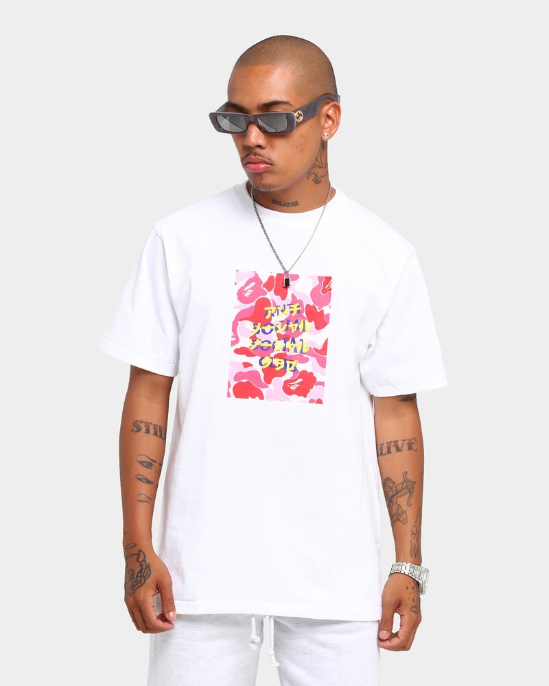 Anti Social Social Club BAPE x ASSC Camo Box T-Shirt White/Pink
