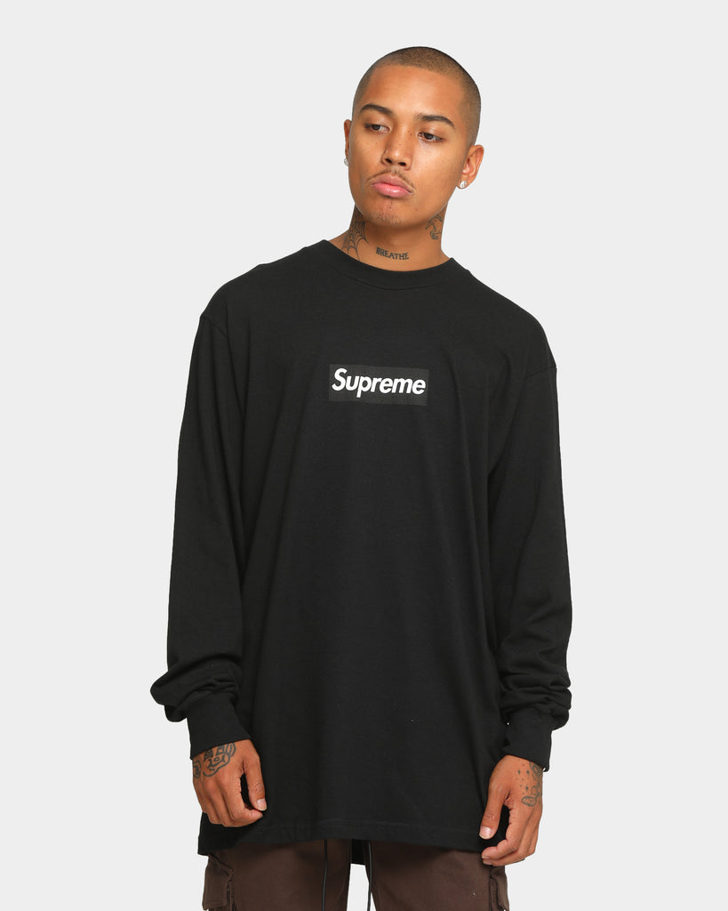 Supreme Black Box Logo Long Sleeve T Shirt - Oliver's Archive