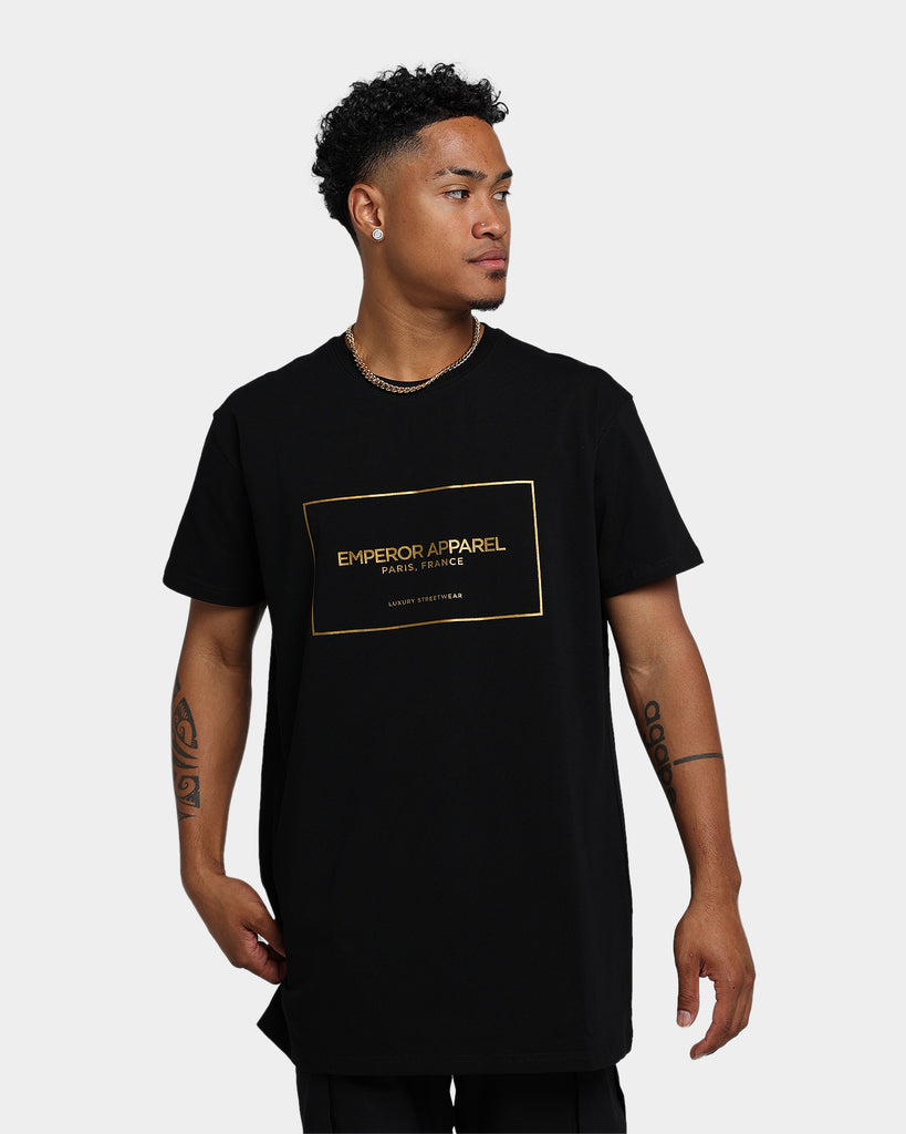 Emperor Apparel Chic Hustle Short Sleeve T-Shirt Black/Gold | Culture Kings