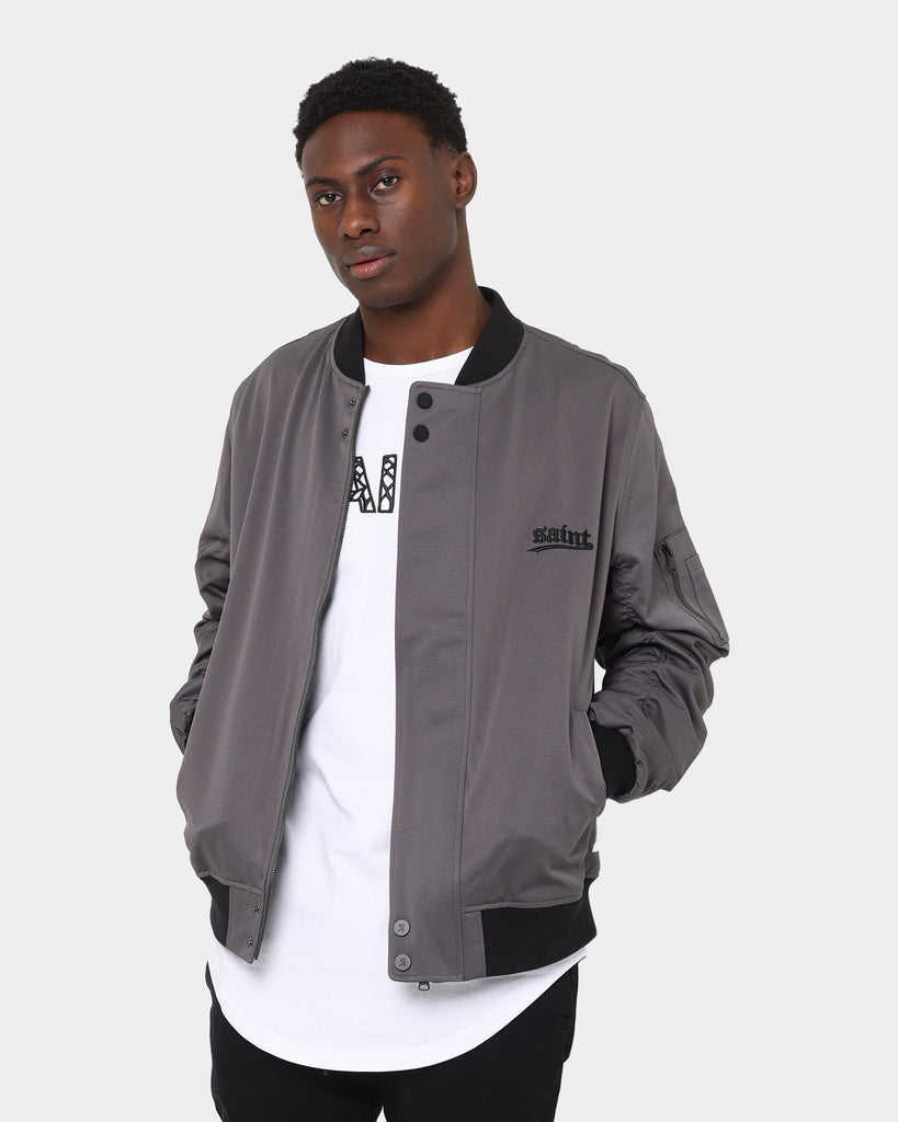 Saint Morta Westside Bomber Jacket Grey | Culture Kings