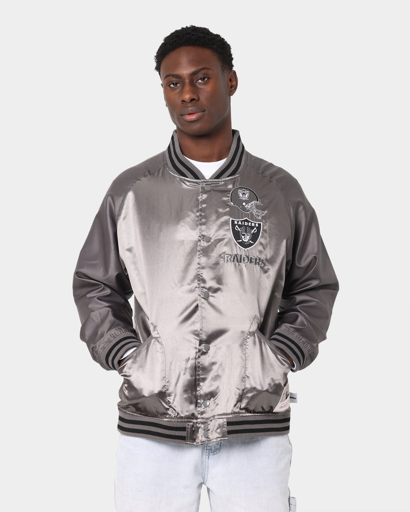 Mitchell & Ness Las Vegas Raiders Metal Works Jacket Gunmetal 