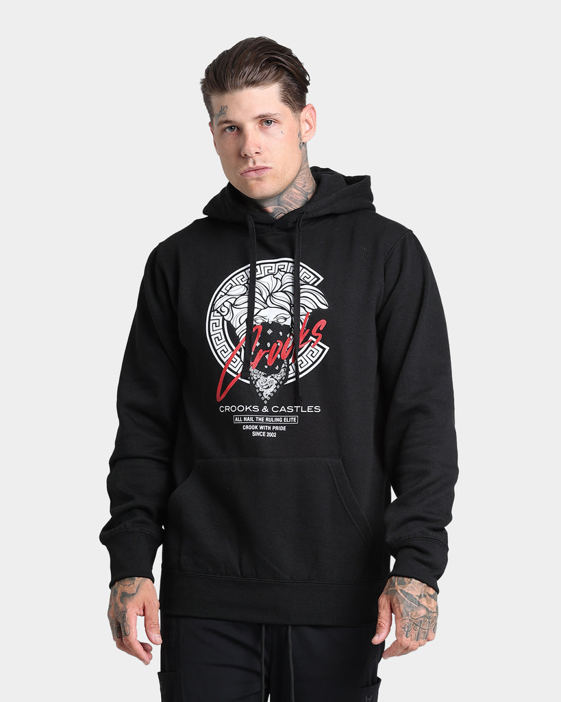 Crooks & Castles C Script Hoodie Black | Culture Kings