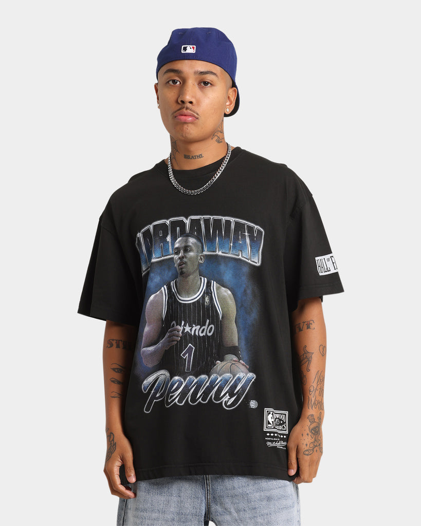 Mitchell & Ness Penny Hardaway Vintage Hall Of Hame T-Shirt Faded Blac ...