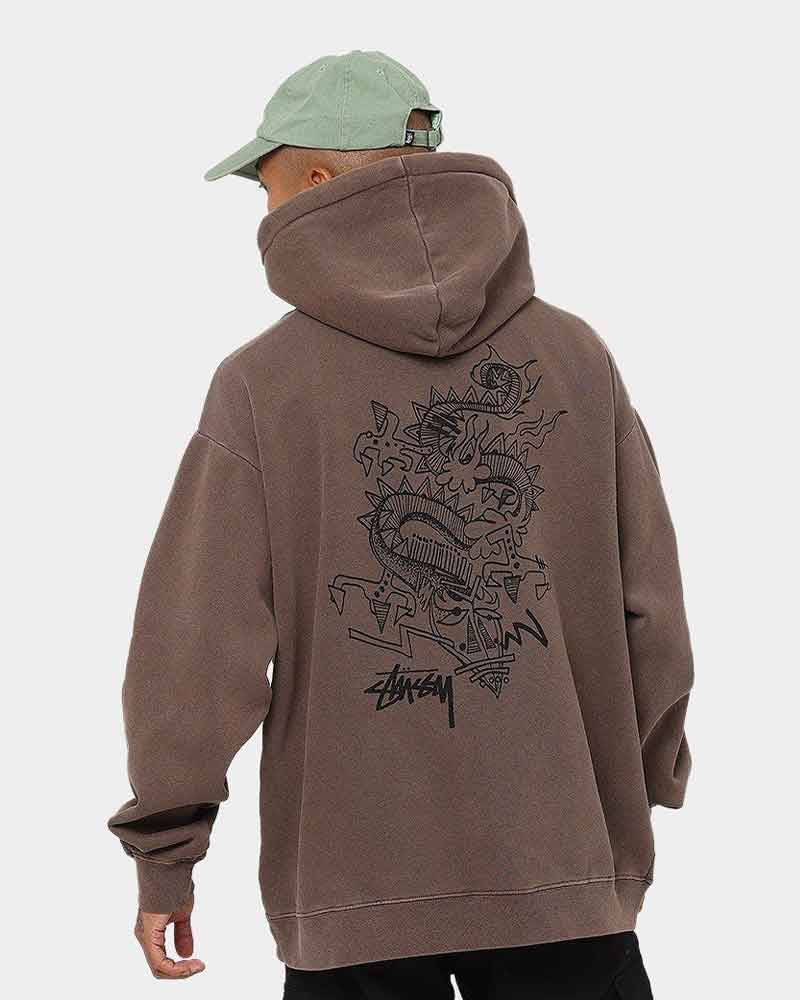 Stüssy Stock Dragon Hoodie Pigment Iron | Culture Kings