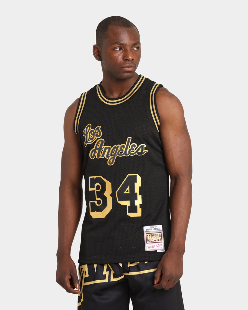 Black and clearance gold lakers jersey