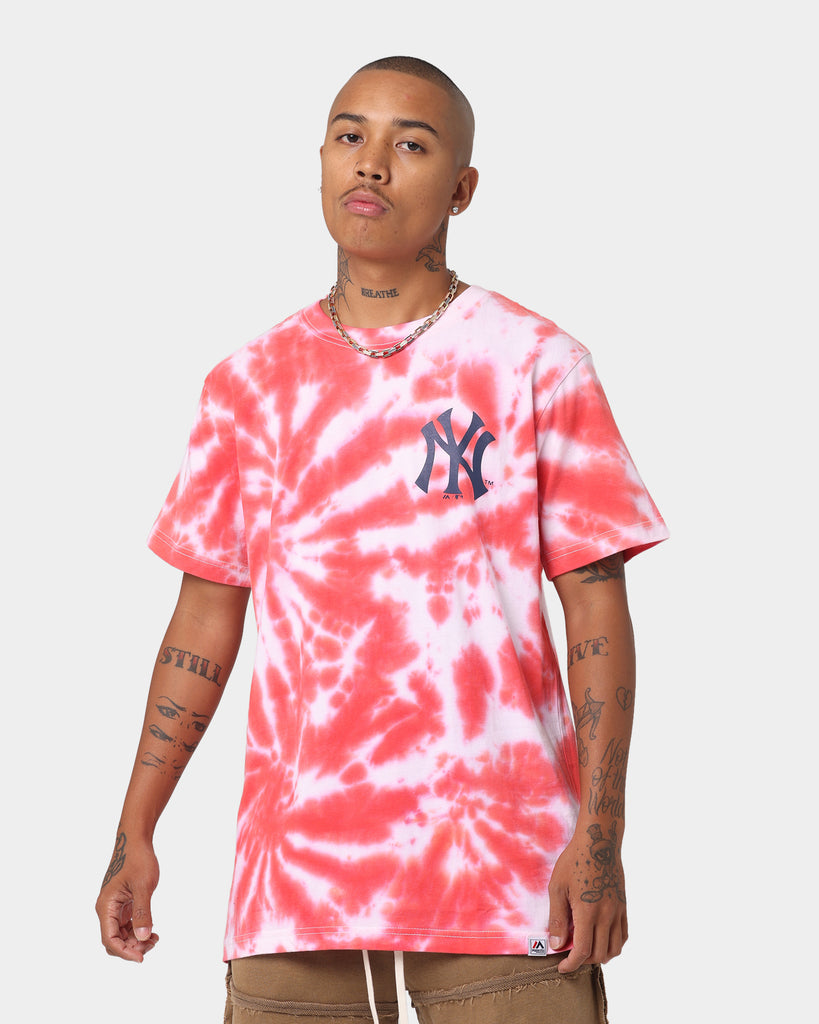 Mitchell & Ness New York Yankees World Champions Tie Dye T-Shirt Red D ...