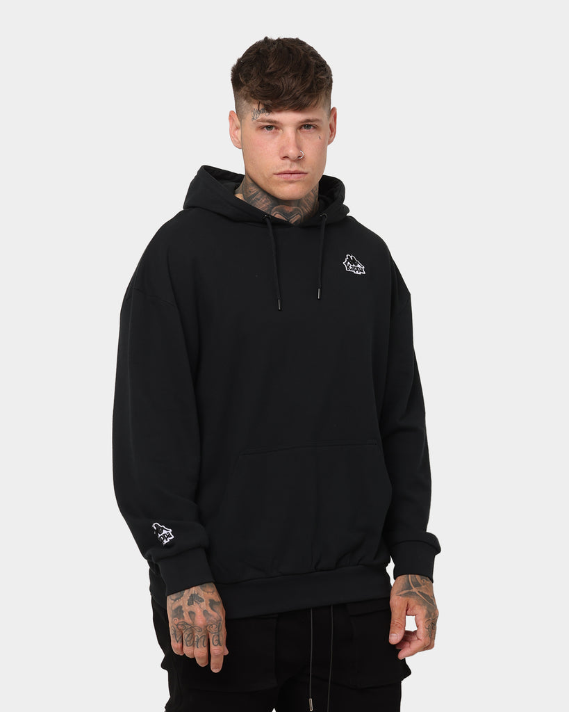 Kappa Authentic Tallyy Hoodie Black/Black/White | Culture Kings