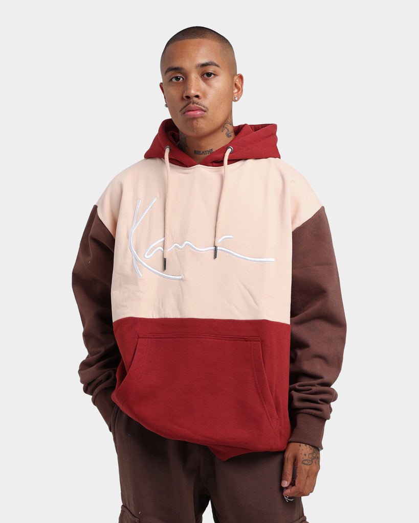 Karl Kani Signature Block Hoodie Rose | Culture Kings