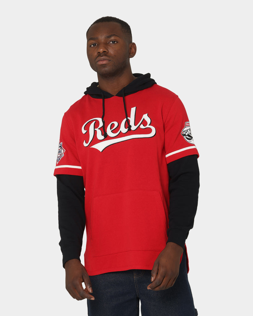 Cincinnati Reds Men's 47 Brand Red Shortstop Pullover Hoodie - Large