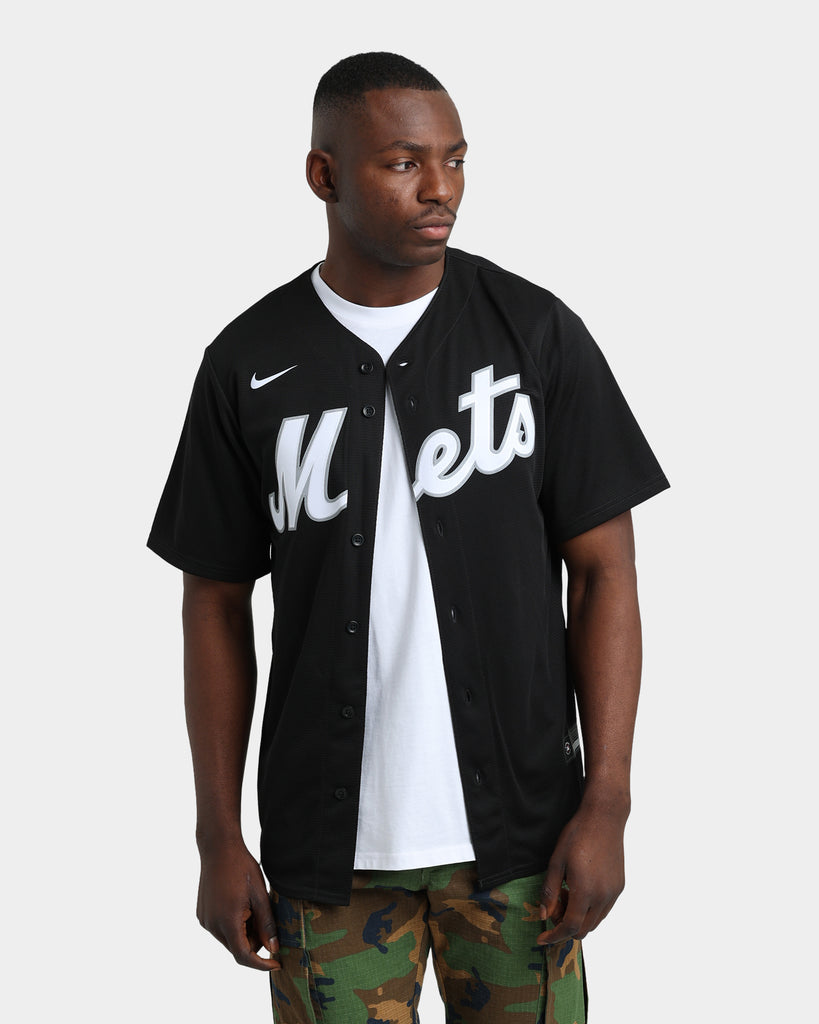 Nike MLB New York Mets Fashion Replica Team Jersey Black - BLACK