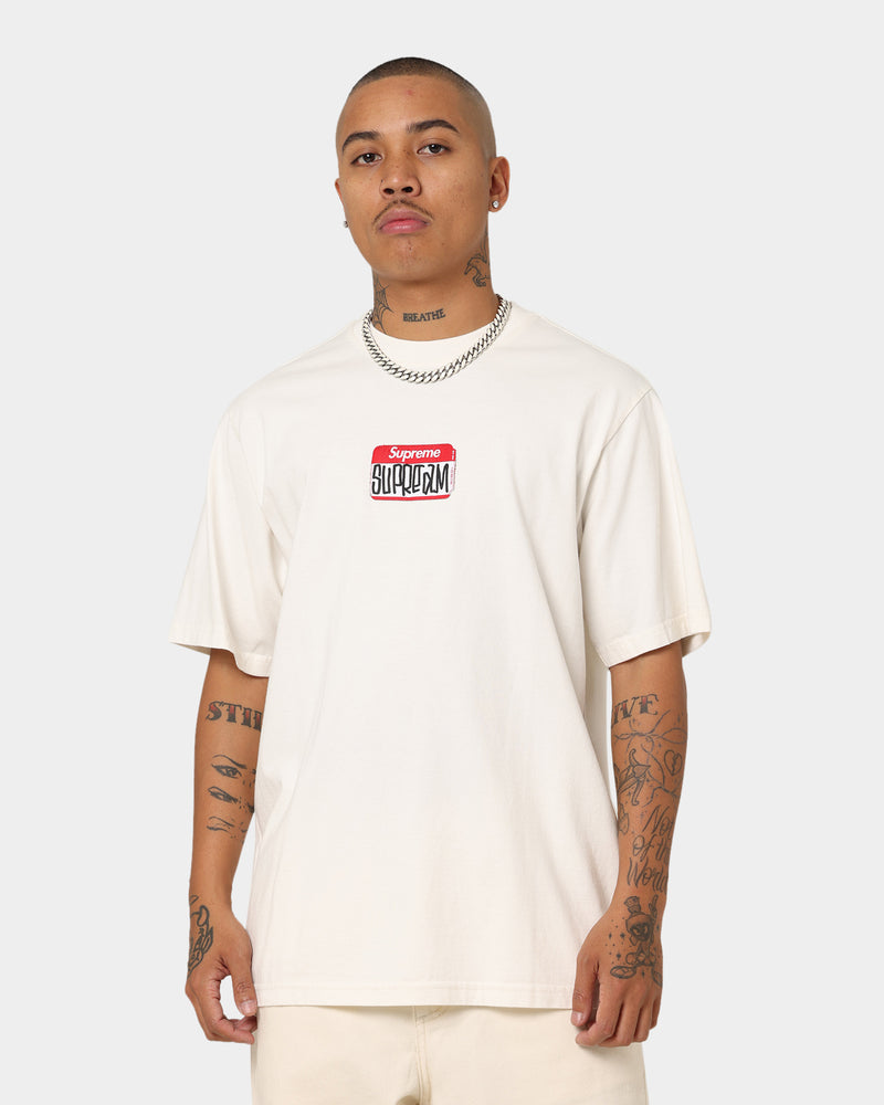 Supreme Gonz Name Tag Short Sleeve T-Shirt White | Culture Kings