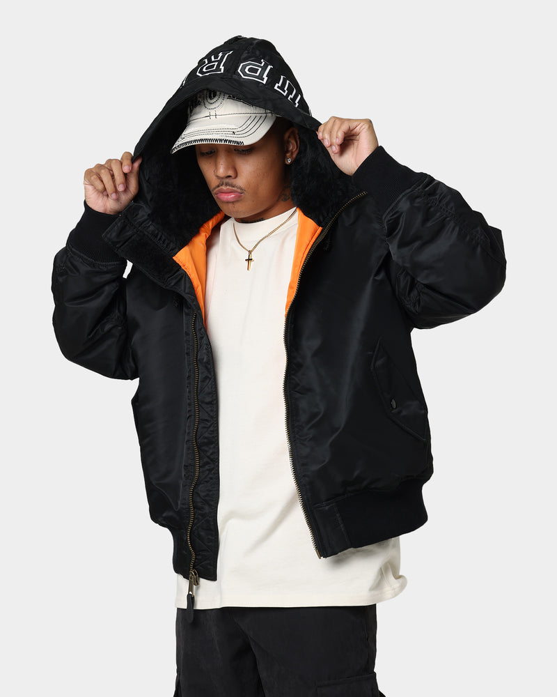 Supreme Hooded MA-1 Jacket Black | Culture Kings