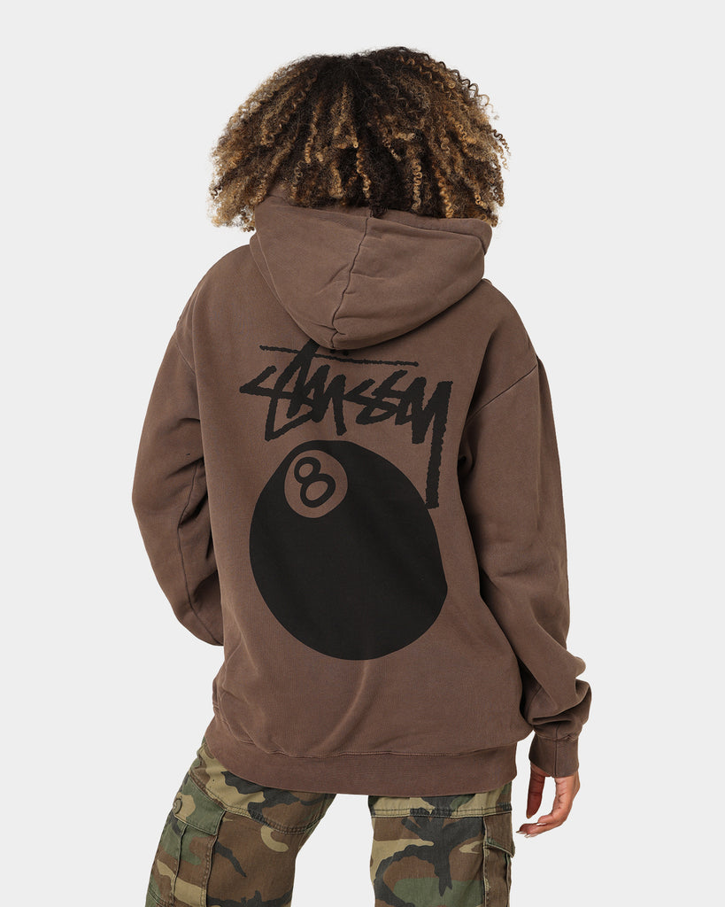 Stussy 8 Ball 50/50 Hoodie Pigment Brown | Culture Kings